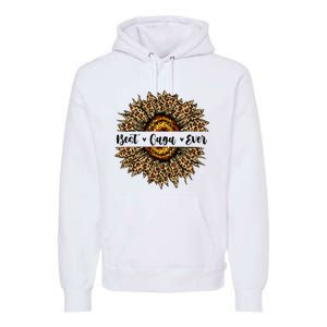 Best Gaga Ever Sunflower Gaga Mothers Day Gifts Premium Hoodie