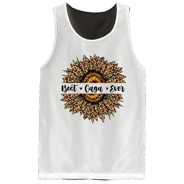 Best Gaga Ever Sunflower Gaga Mothers Day Gifts Mesh Reversible Basketball Jersey Tank