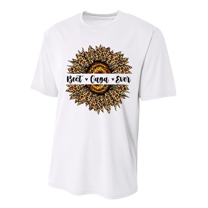 Best Gaga Ever Sunflower Gaga Mothers Day Gifts Performance Sprint T-Shirt