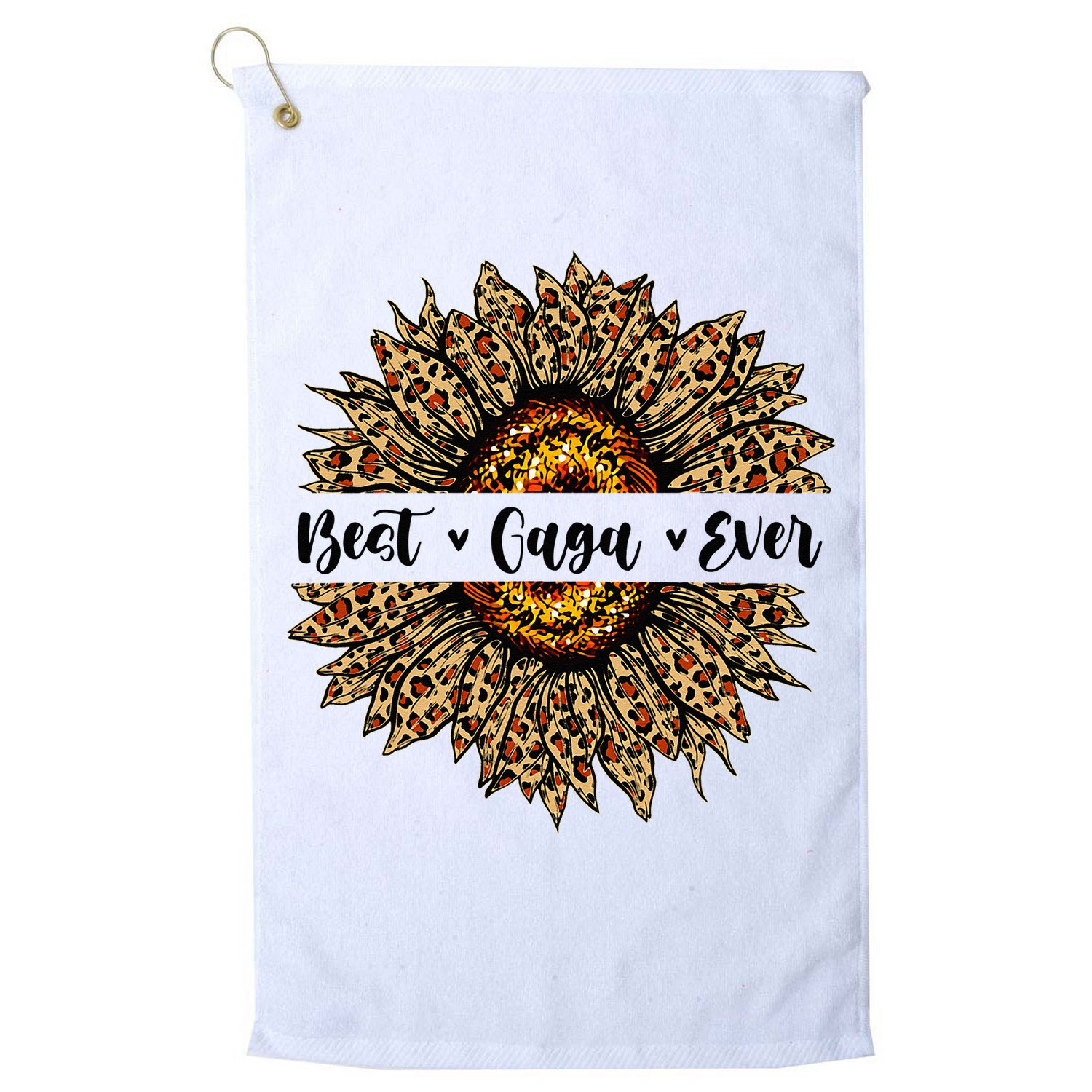 Best Gaga Ever Sunflower Gaga Mothers Day Gifts Golf Towel