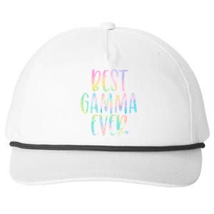 Best Gamma Ever Funny Gift Mother's Day Tie Dye Gift Snapback Five-Panel Rope Hat