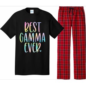 Best Gamma Ever Funny Gift Mother's Day Tie Dye Gift Pajama Set