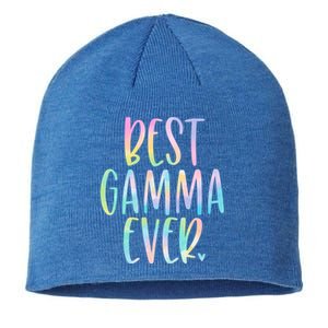 Best Gamma Ever Funny Gift Mother's Day Tie Dye Gift Sustainable Beanie