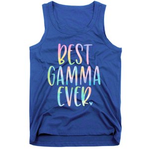 Best Gamma Ever Funny Gift Mother's Day Tie Dye Gift Tank Top