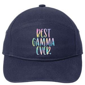 Best Gamma Ever Funny Gift Mother's Day Tie Dye Gift 7-Panel Snapback Hat