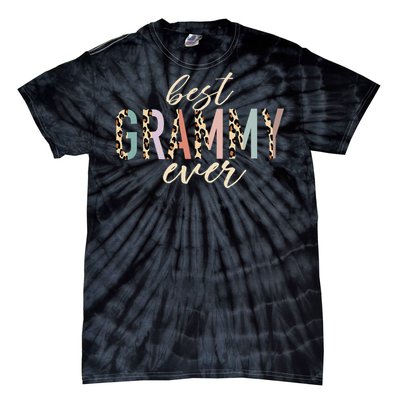 Best Grammy Ever Gifts Leopard Print Mothers Day Tie-Dye T-Shirt