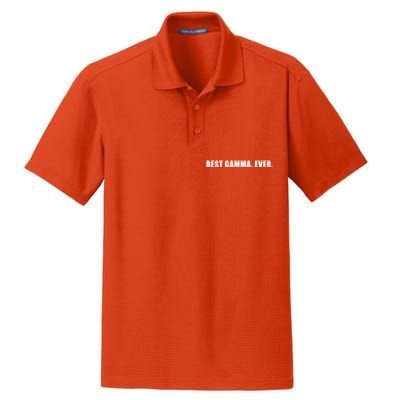 Best Gamma Ever Sarcastic Grandma Novelty Granny Bday Gift Dry Zone Grid Polo