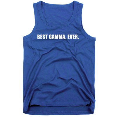 Best Gamma Ever Sarcastic Grandma Novelty Granny Bday Gift Tank Top