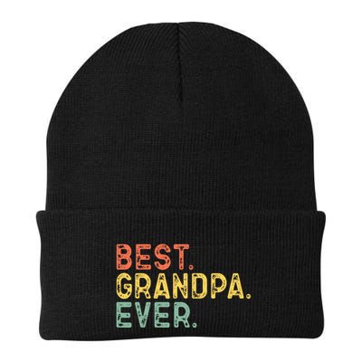 Best Grandpa Ever Family Retro Vintage Beanie