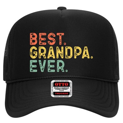 Best Grandpa Ever Family Retro Vintage Trucker Hat
