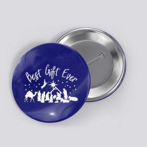 BEST GIFT EVER Christian Christmas Jesus Nativity Religious Button