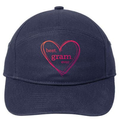 Best Gram Ever Gift (National Grandparents Day) 7-Panel Snapback Hat