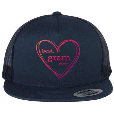 Best Gram Ever Gift (National Grandparents Day) Flat Bill Trucker Hat