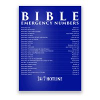 Bible Gift Emergency Verse Numbers Poster