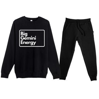 Big Gemini Energy Premium Crewneck Sweatsuit Set