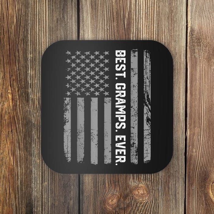 Best Gramps Ever America Flag Gift For Father's Day  Coaster