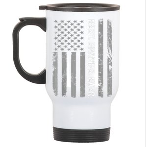 Best Gramps Ever America Flag Gift For Father's Day  Stainless Steel Travel Mug