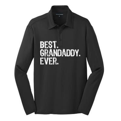 Best Grandaddy Ever Family Funny Cool Funny Gift Silk Touch Performance Long Sleeve Polo