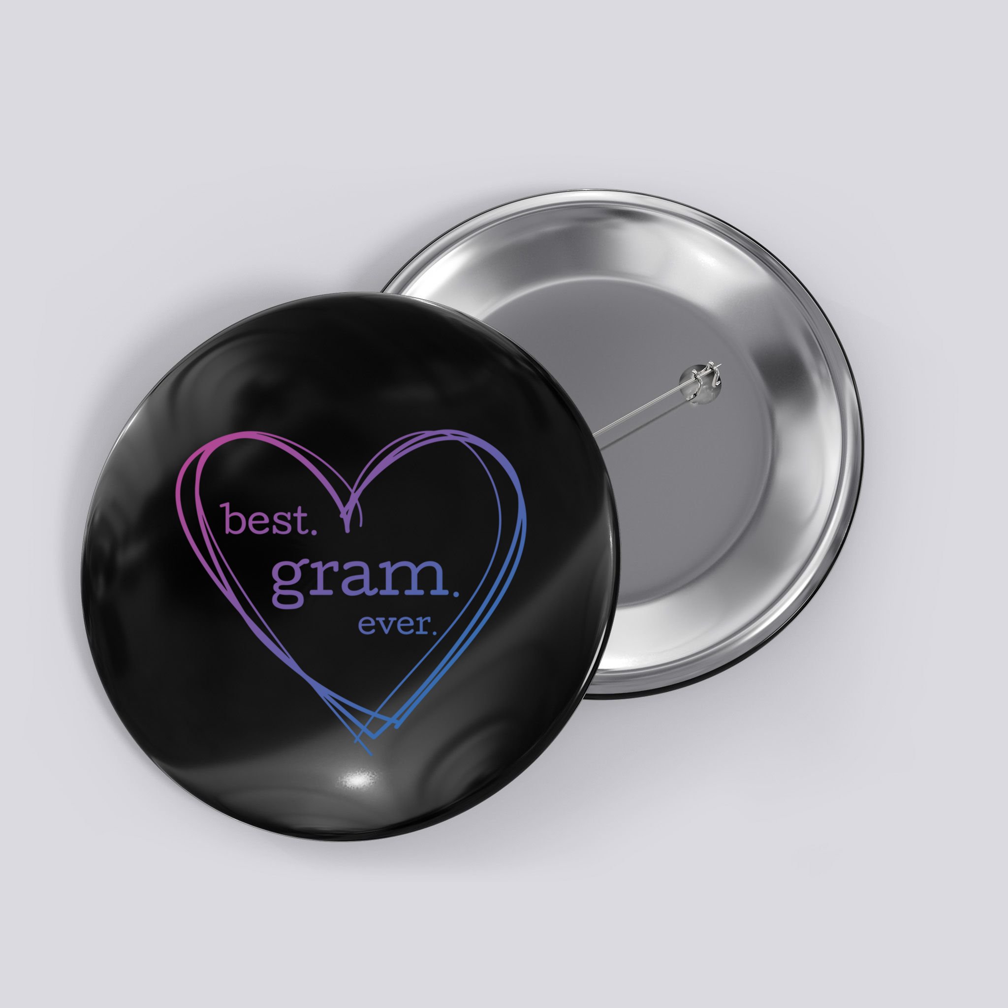 Best Gram Ever Cute Heart Button