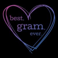 Best Gram Ever Cute Heart Button