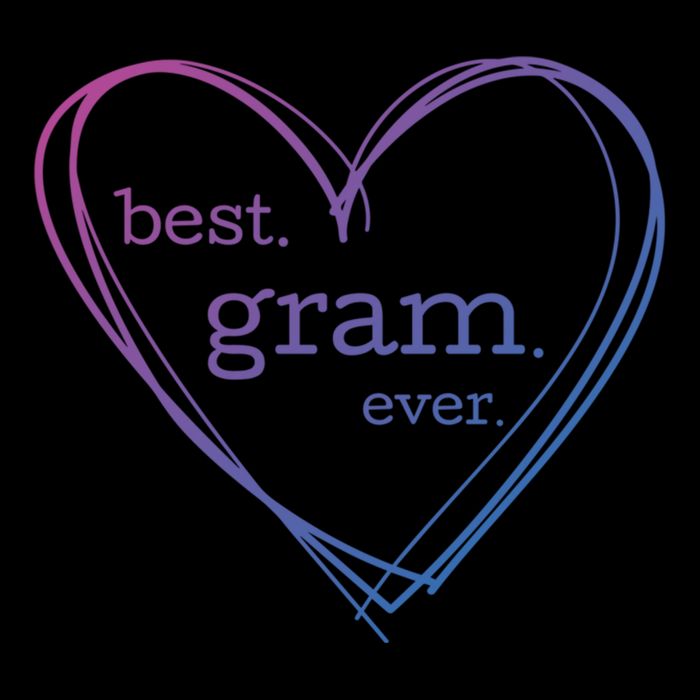 Best Gram Ever Cute Heart Button