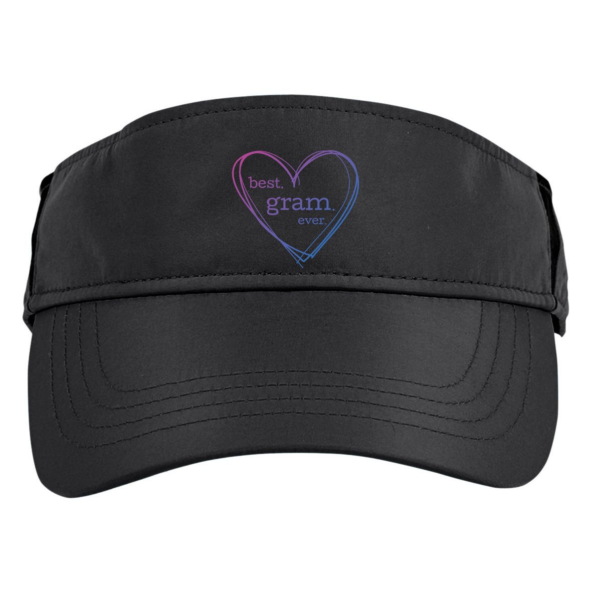 Best Gram Ever Cute Heart Adult Drive Performance Visor