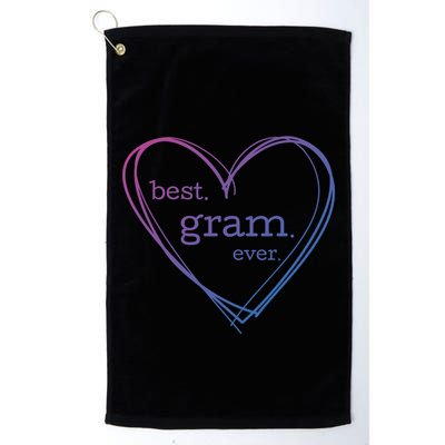 Best Gram Ever Cute Heart Golf Towel