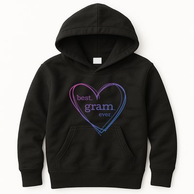 Best Gram Ever Cute Heart Kids Hoodie