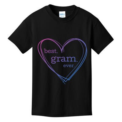 Best Gram Ever Cute Heart Kids T-Shirt