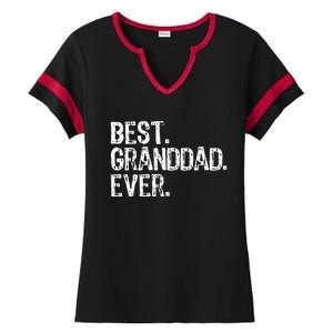 Best Granddad Ever Family Cool Granddad Ladies Halftime Notch Neck Tee