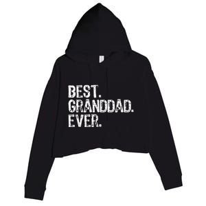 Best Granddad Ever Family Cool Granddad Crop Fleece Hoodie