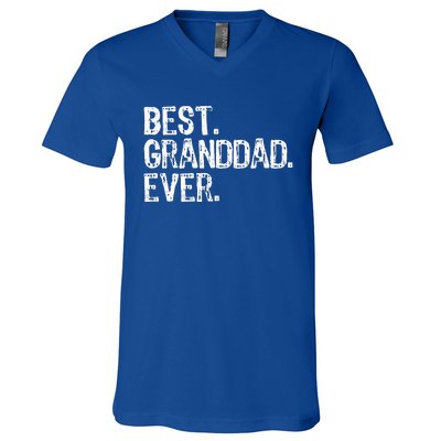 Best Granddad Ever Family Cool Granddad V-Neck T-Shirt