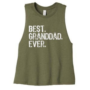 Best Granddad Ever Family Cool Granddad Women's Racerback Cropped Tank