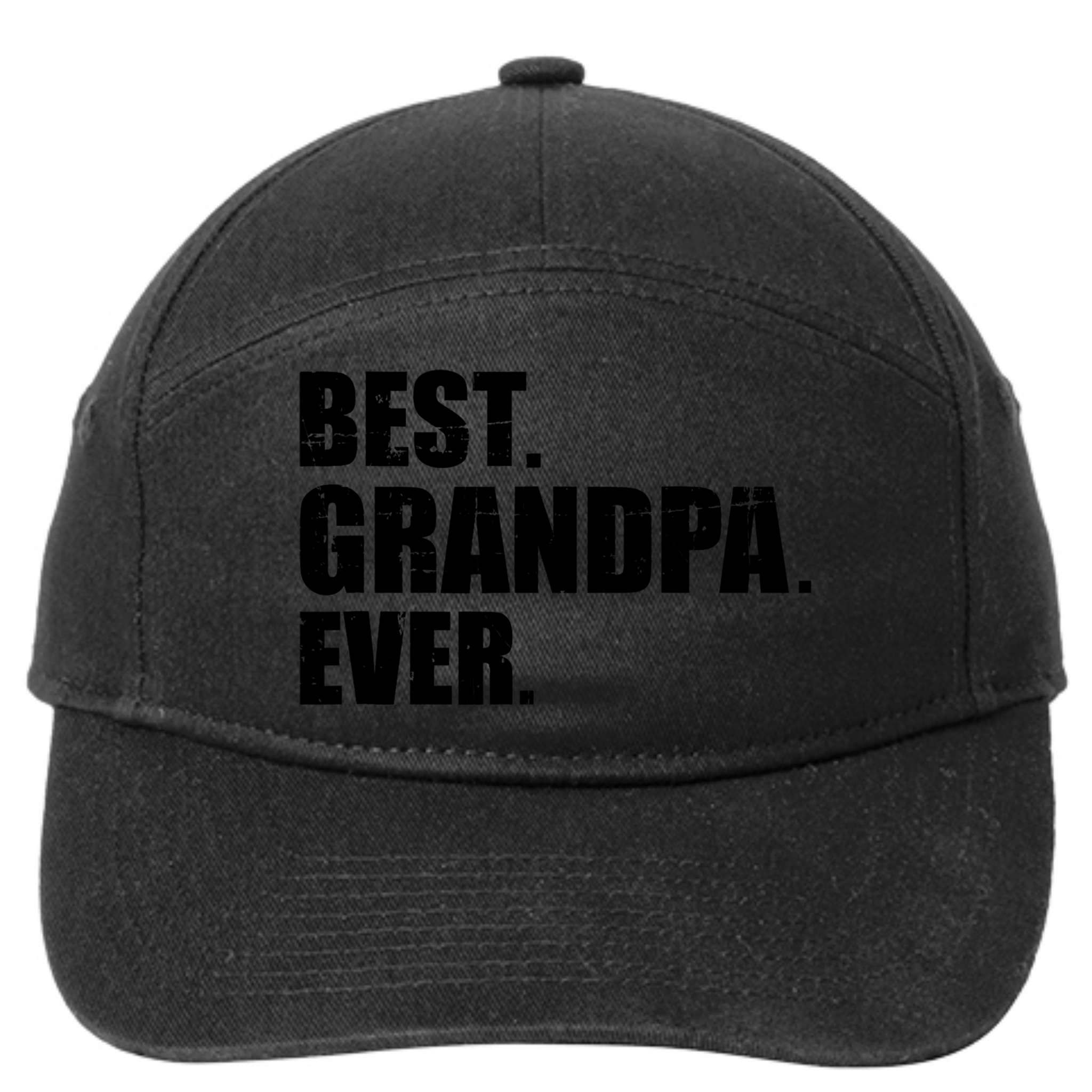 Best Grandpa Ever T 7-Panel Snapback Hat