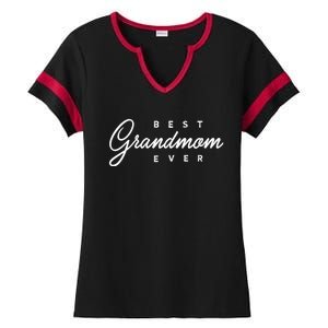 Best Grandmom Ever Gift Meaningful Gift Ladies Halftime Notch Neck Tee