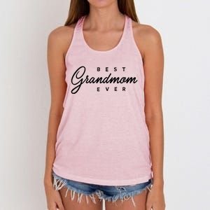 Best Grandmom Ever Gift Meaningful Gift Women's Knotted Racerback Tank