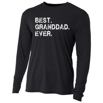 Best Granddad Ever Funny Birthday Fathers Day for Grand dad Cooling Performance Long Sleeve Crew