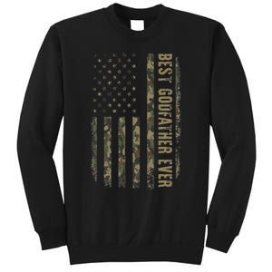 Best Godfather Ever Camouflage American Flag FatherS Day Sweatshirt