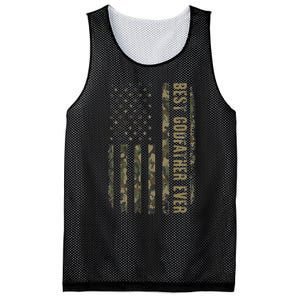 Best Godfather Ever Camouflage American Flag FatherS Day Mesh Reversible Basketball Jersey Tank