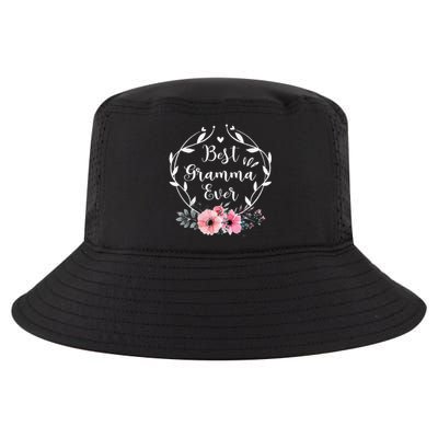 Best Gramma Ever Mother's Day Gift Flower Grandma Cool Comfort Performance Bucket Hat