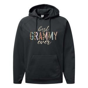 Best Grammy Ever Gifts Leopard Print Mothers Day Performance Fleece Hoodie