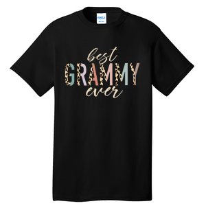 Best Grammy Ever Gifts Leopard Print Mothers Day Tall T-Shirt