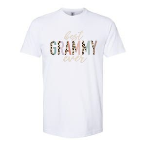 Best Grammy Ever Gifts Leopard Print Mothers Day Softstyle CVC T-Shirt