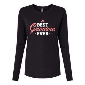 Best Grandma Ever Gift Womens Cotton Relaxed Long Sleeve T-Shirt