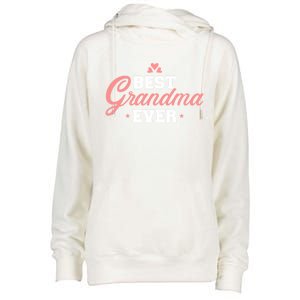 Best Grandma Ever Gift Womens Funnel Neck Pullover Hood