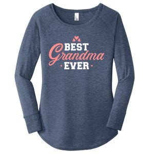 Best Grandma Ever Gift Women's Perfect Tri Tunic Long Sleeve Shirt