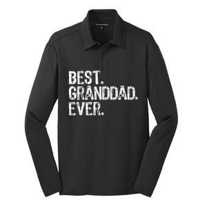 Best Granddad Ever Family Cool Granddad Silk Touch Performance Long Sleeve Polo