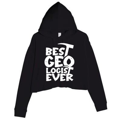 Best Geologist Ever Job Stone Geology Student Meaningful Gift Crop Fleece Hoodie