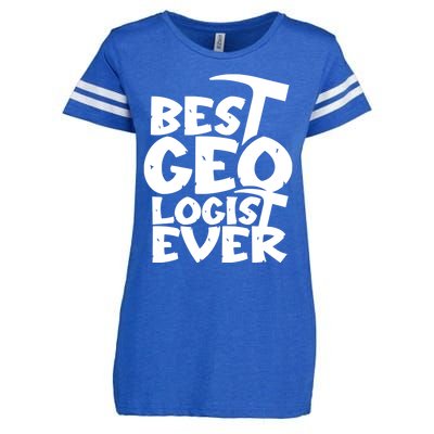 Best Geologist Ever Job Stone Geology Student Meaningful Gift Enza Ladies Jersey Football T-Shirt