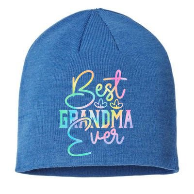 Best Grandma Ever Happy Grandparents Day Tie Dye Sustainable Beanie